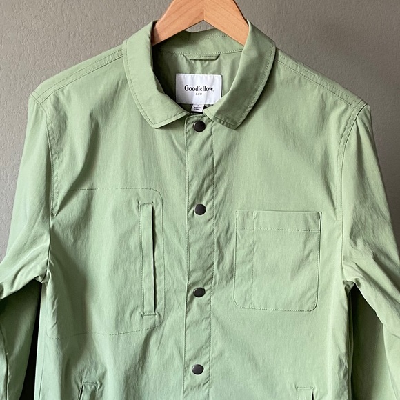 Goodfellow & Co Windbreaker Sage-green JACKET NWT - Picture 2 of 8